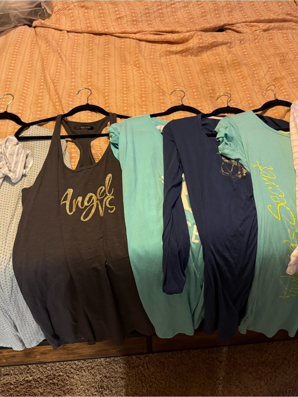Victoria's Secret lot of 7 Angel VS pj shirts